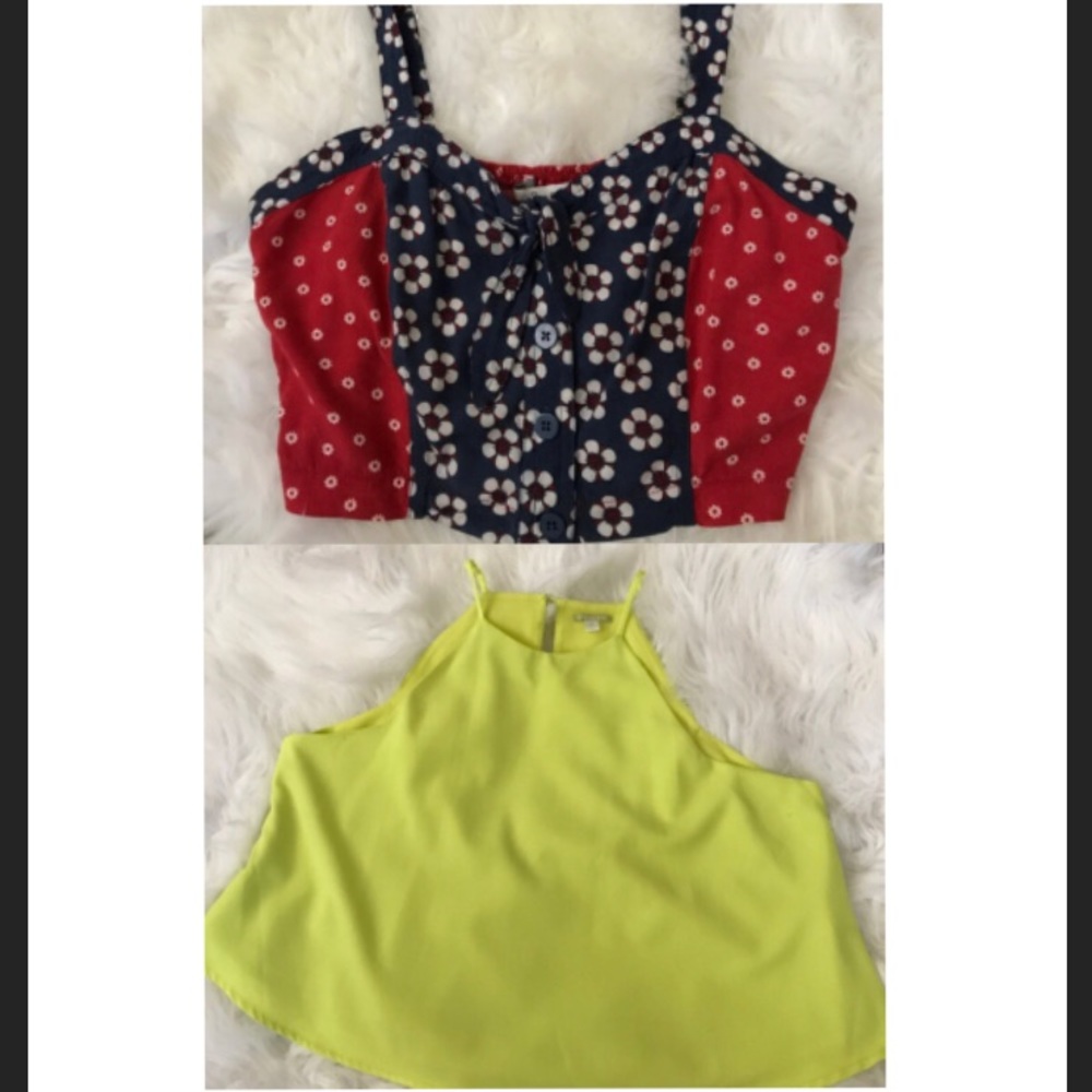 Lot of 2 crops tops